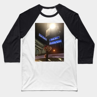 Christmas in New York Baseball T-Shirt